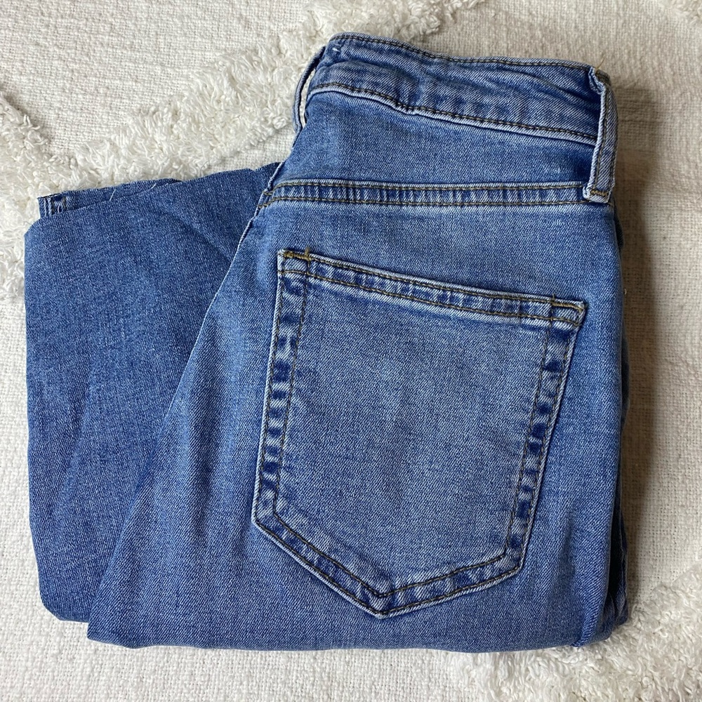 Such cute jeans slight rips in them!